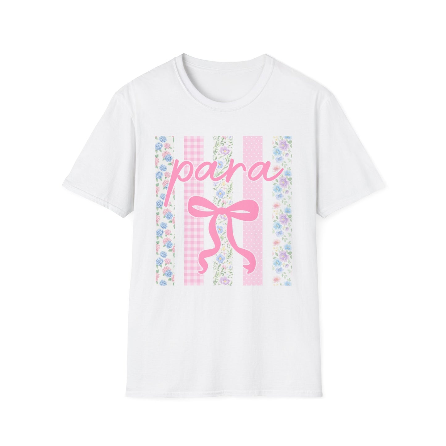 Para Floral Bow Coquette Graphic Tee | Vintage Aesthetic Shirt