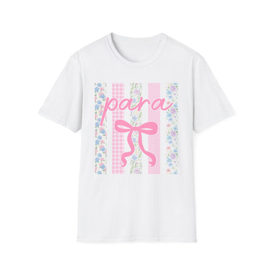 Para Floral Bow Coquette Graphic Tee | Vintage Aesthetic Shirt