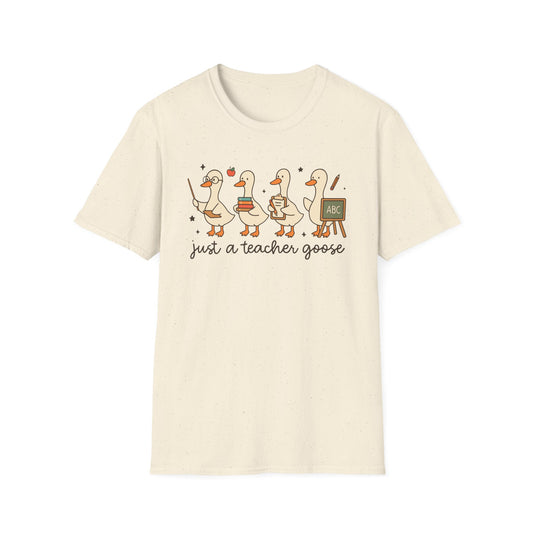 Just a Teacher Goose Shirt | Cute Goose Teacher Tee