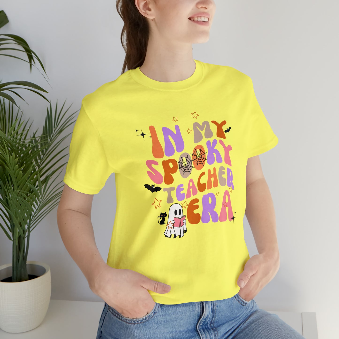In My Spooky Teacher Era Unisex Jersey Short Sleeve Tee