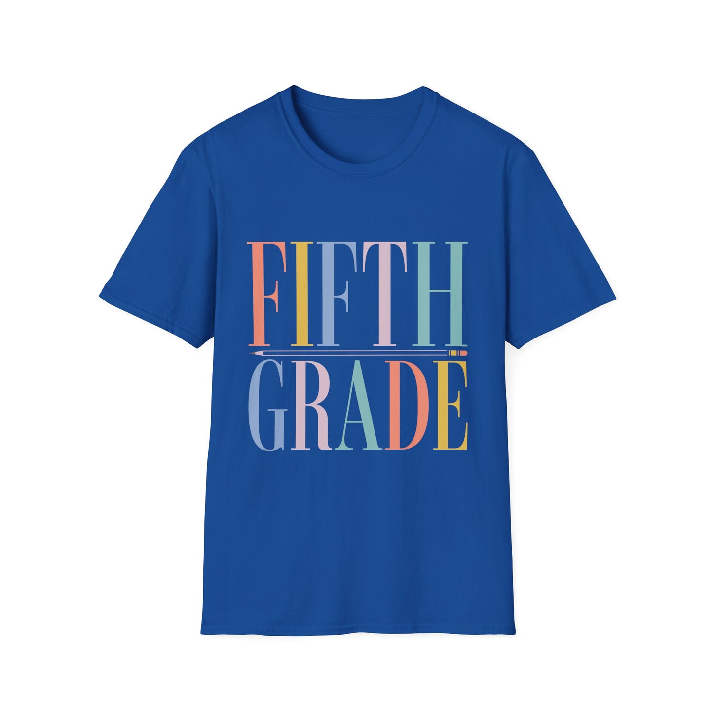 Fifth Grade Colorblock Teacher Tee