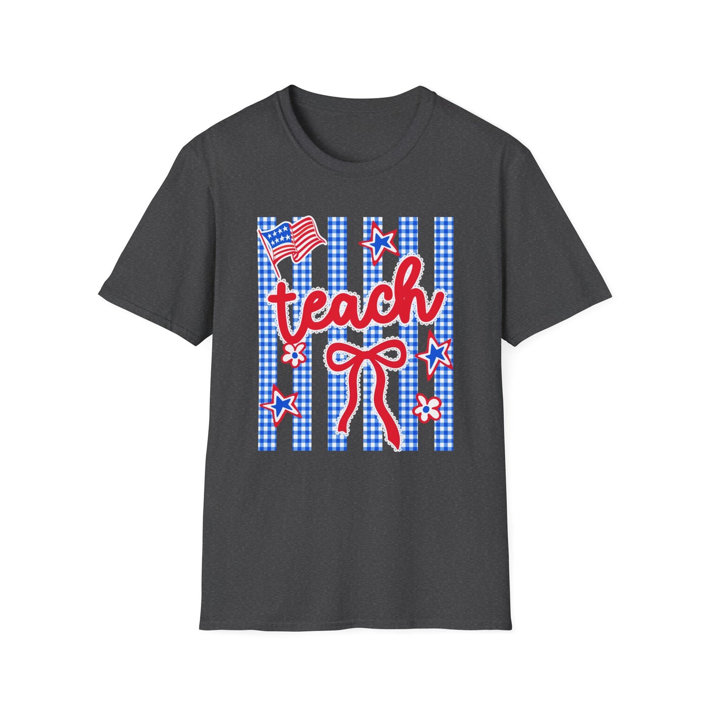 Teach Red White & Blue Stars Tee