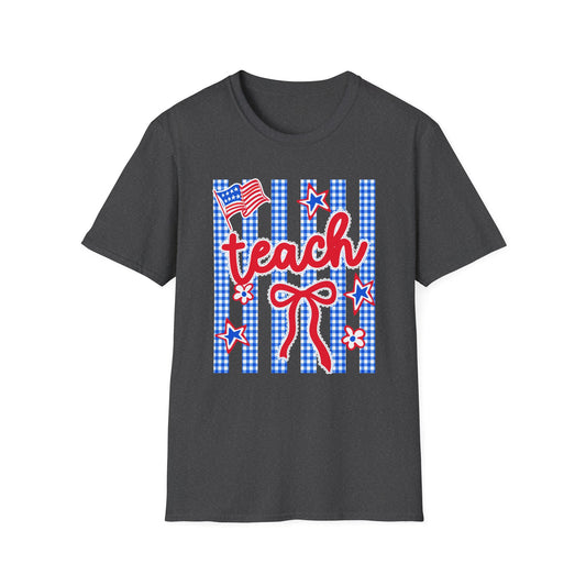 Teach Red White & Blue Stars Tee