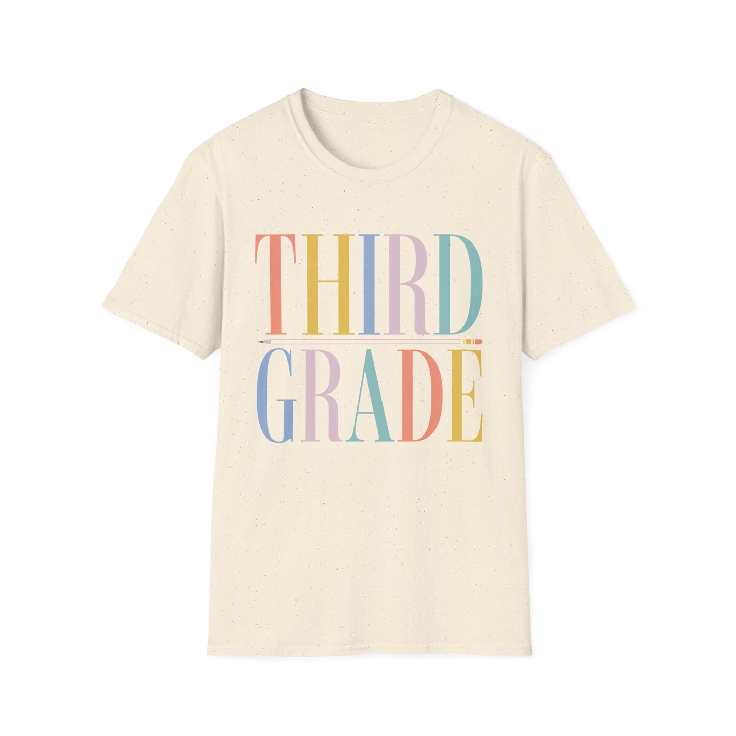 Third Grade Colorblock Teacher Tee