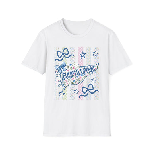 Fourth Grade Teacher Bow Shirt | Coquette Back to School Tee