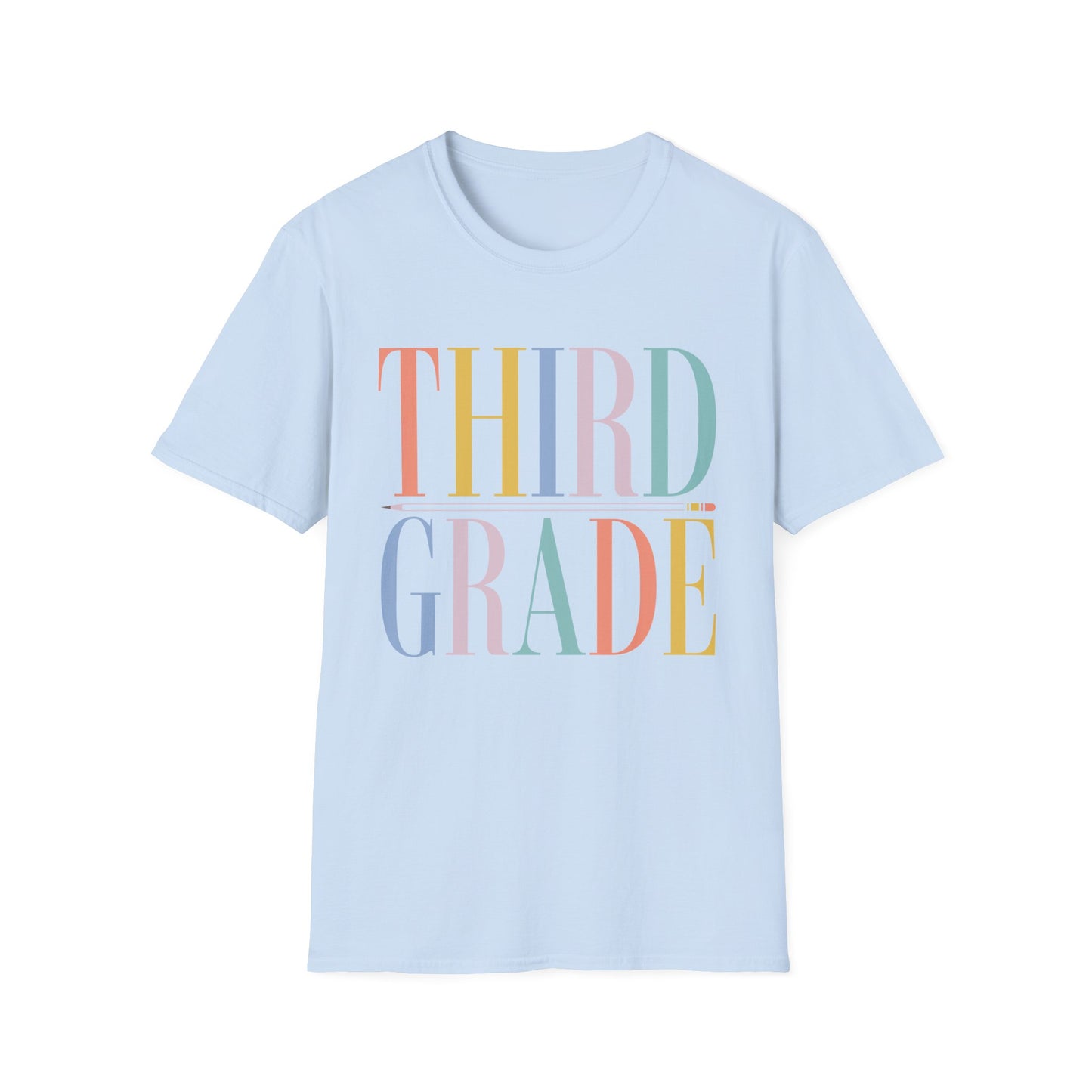 Third Grade Colorblock Teacher Tee