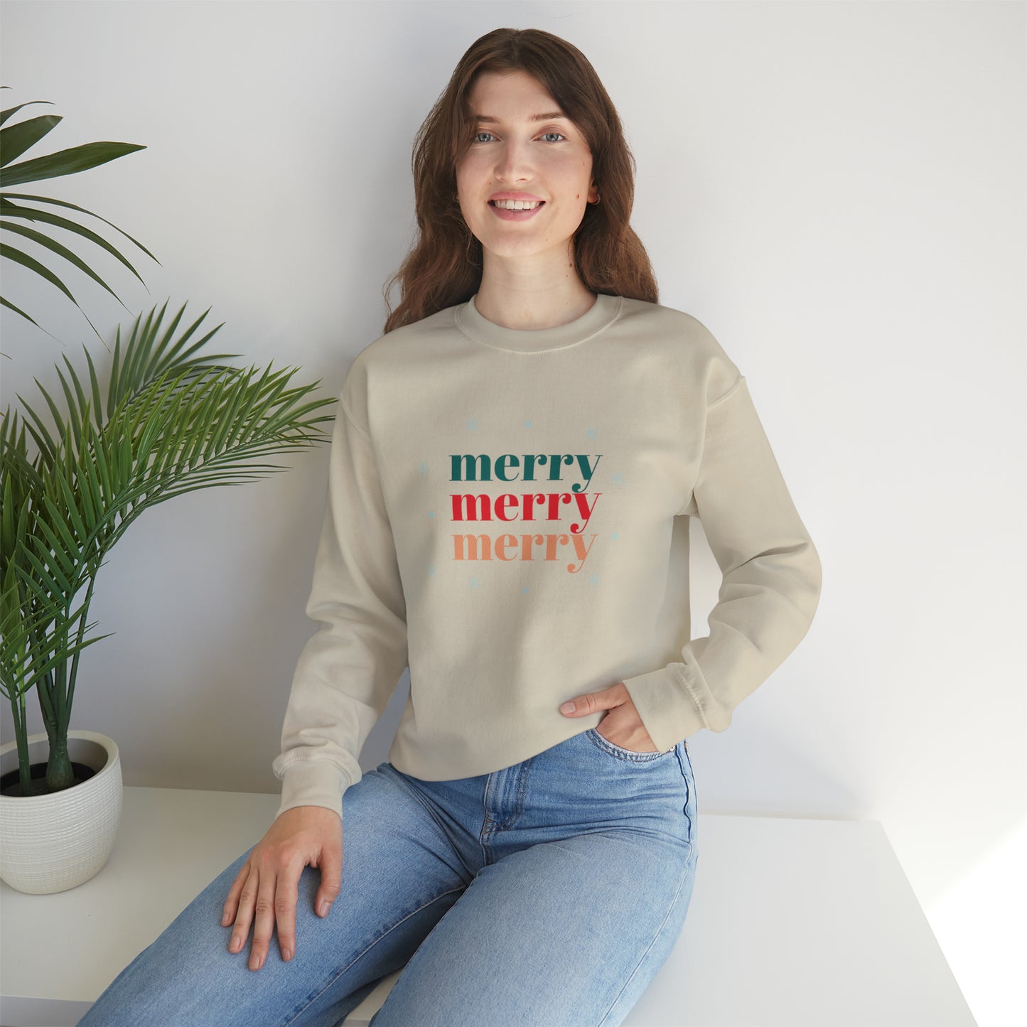 Merry Merry Merry Unisex Heavy Blend™ Crewneck Sweatshirt