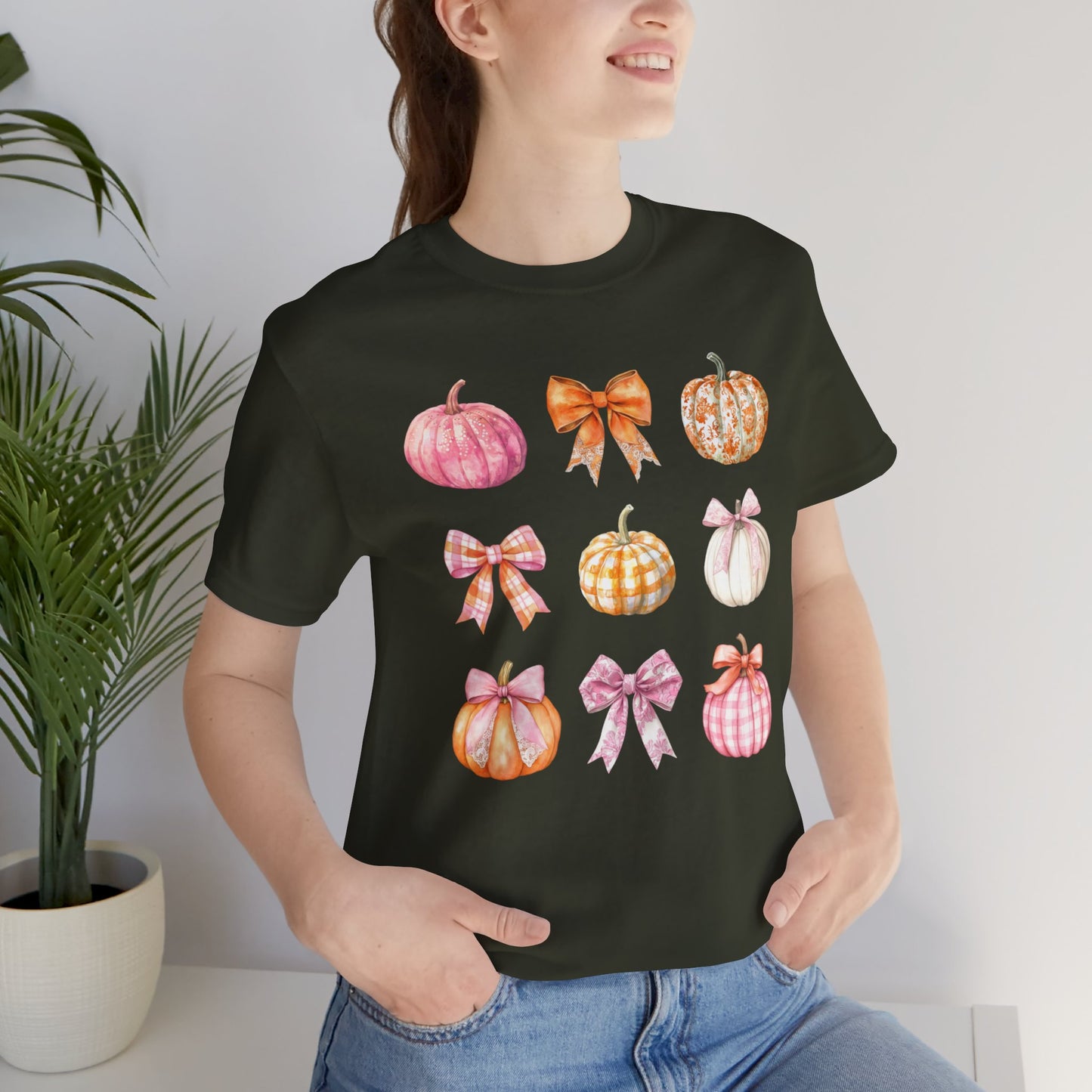 Coquette Gingham Pumpkins Tee