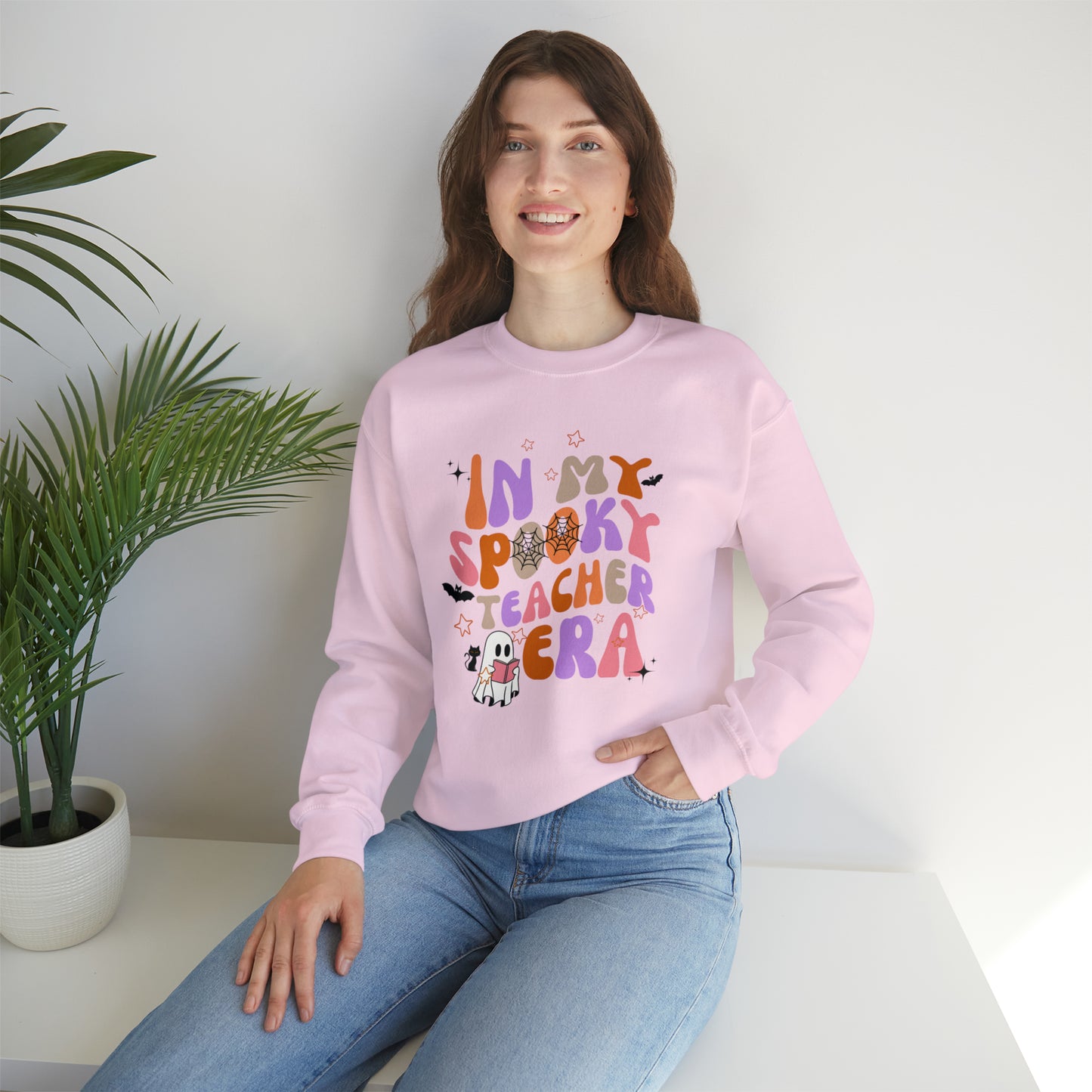 In My Spooky Teacher Era Unisex Heavy Blend™ Crewneck Sweatshirt