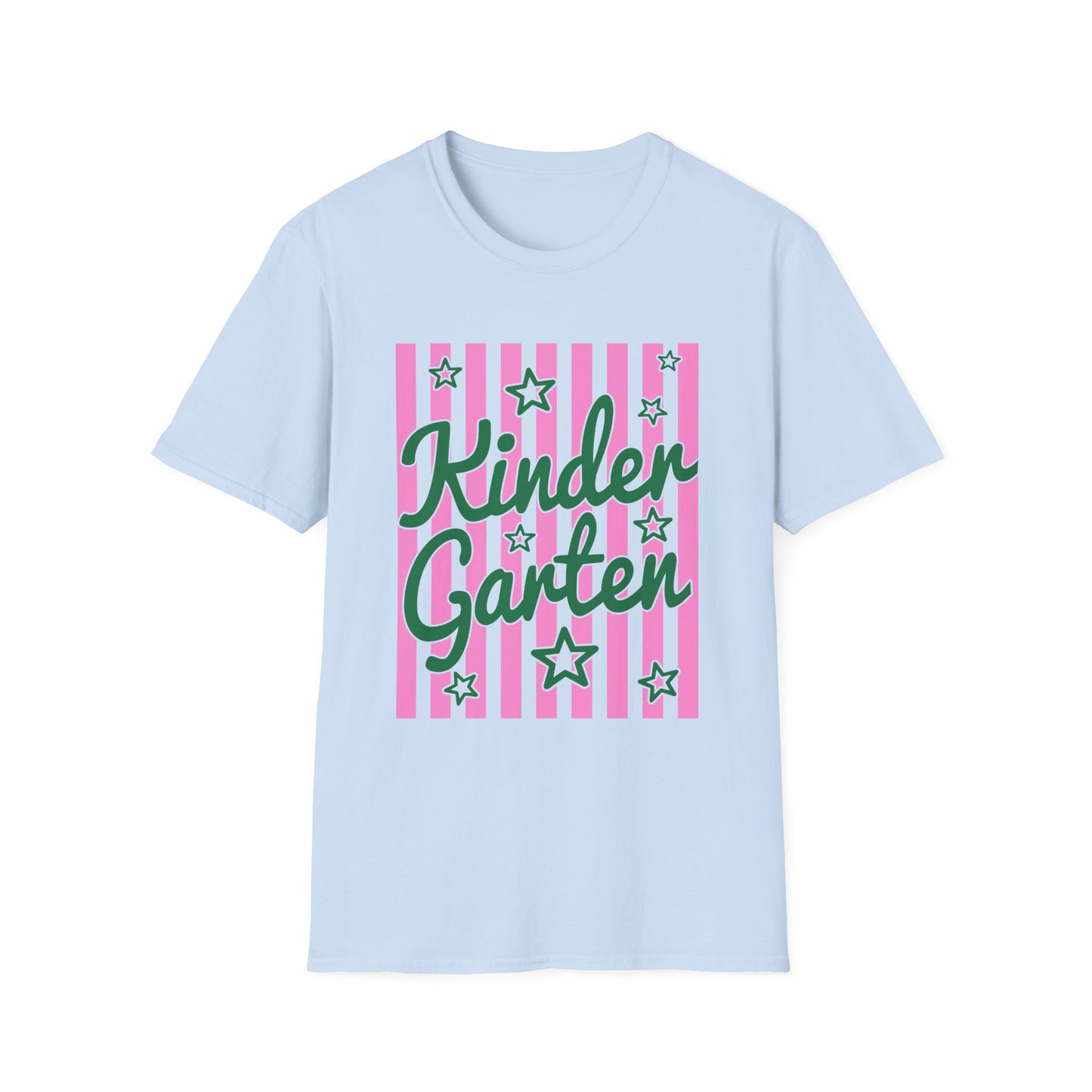 Kindergarten Striped Stars Teacher Tee
