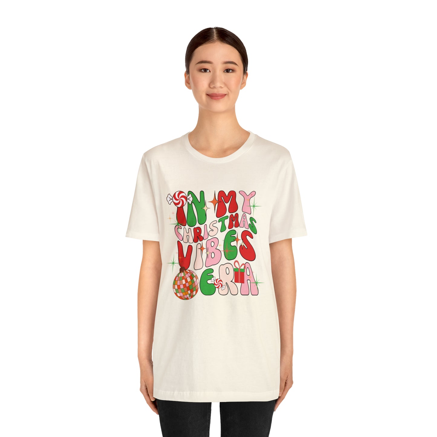 In My Christmas Vibes Era Unisex Jersey Short Sleeve Tee