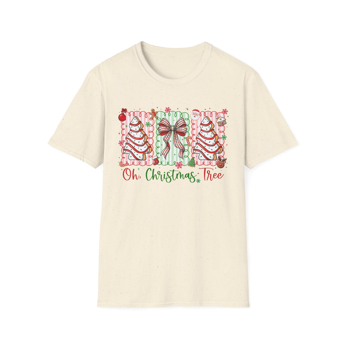 Oh Christmas Tree Teacher Tee Vintage Holiday Bow.