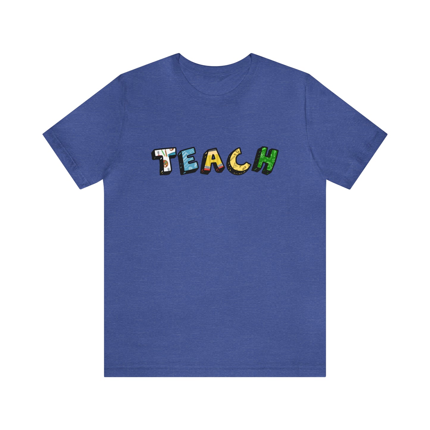 TEACH Graphic Print Unisex Jersey Short Sleeve Tee
