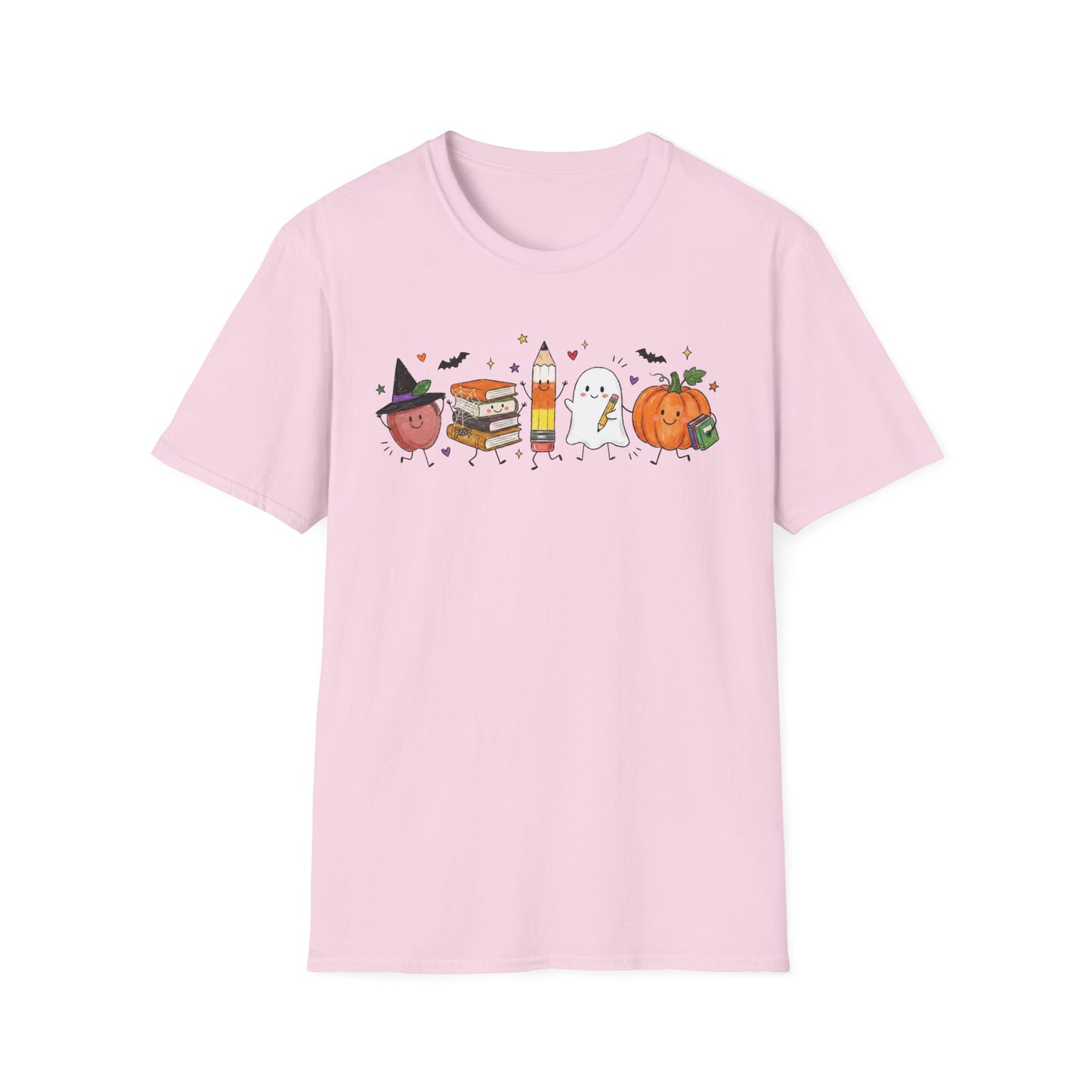 Halloween School Doodles Graphic Teacher Tee