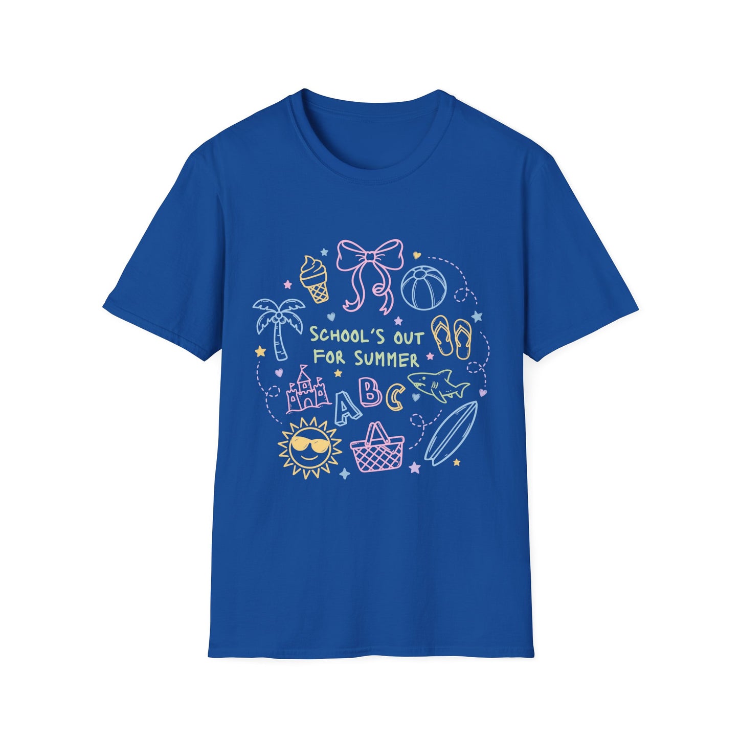 Chalkboard School's Out for Summer Tee