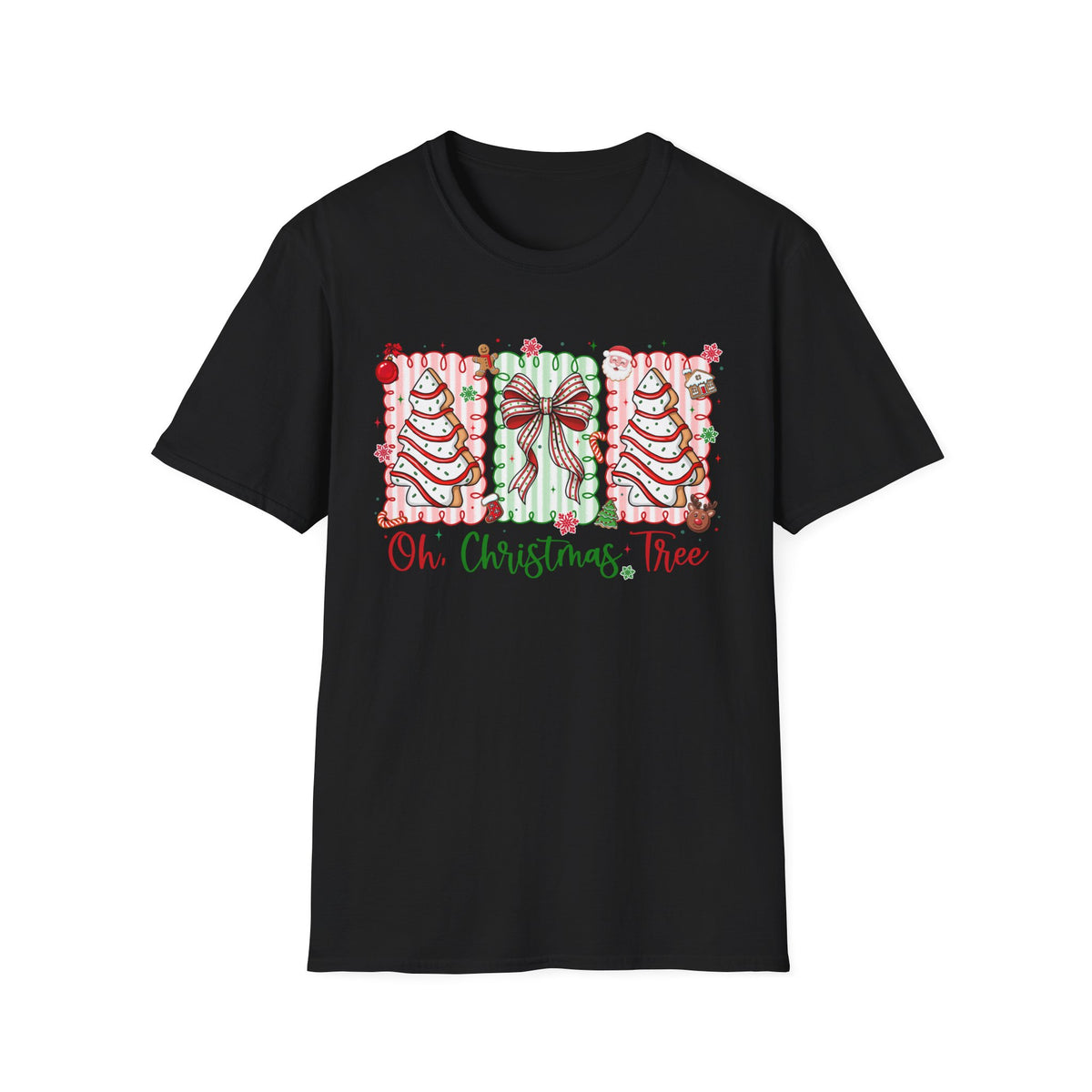 Oh Christmas Tree Teacher Tee Vintage Holiday Bow.