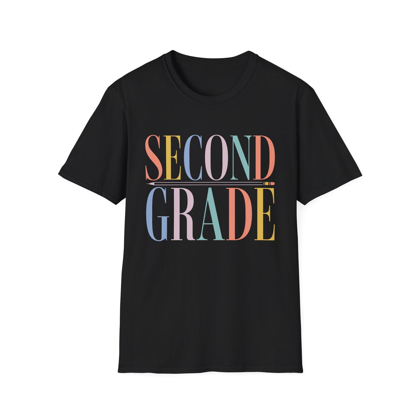 Second Grade Colorblock Teacher Tee