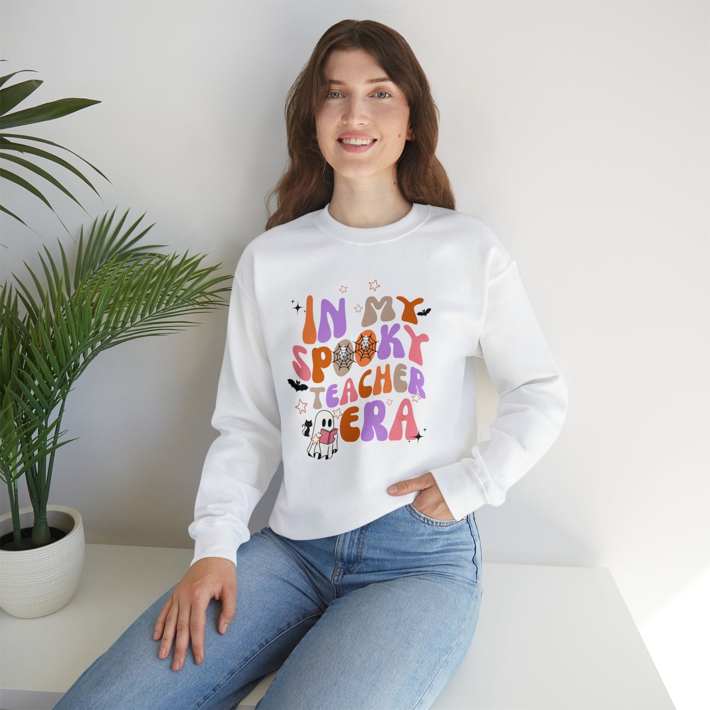 In My Spooky Teacher Era Unisex Heavy Blend™ Crewneck Sweatshirt