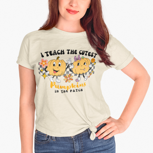 I Teach the Cutest Pumpkins Retro Tee