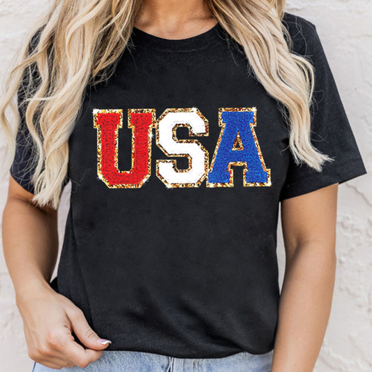 USA Patch Letter Tee