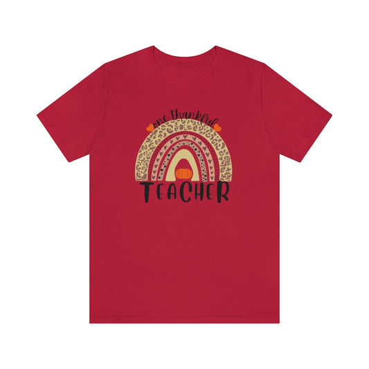 One Thankful Teacher Unisex Jersey Short Sleeve Tee