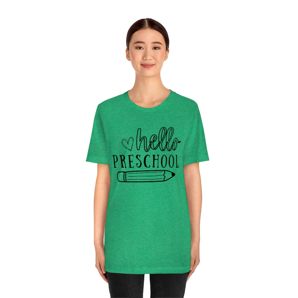 Hello Preschool Unisex Jersey Short Sleeve Tee