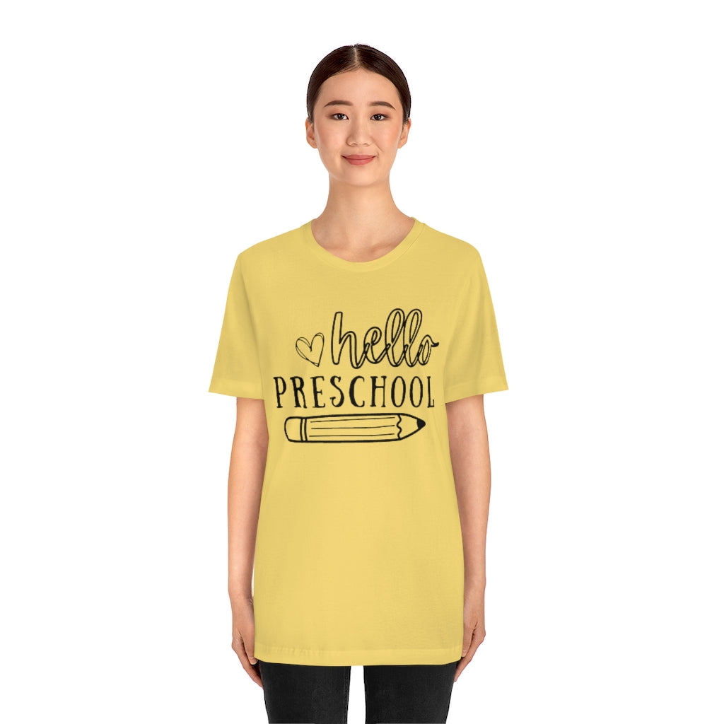 Hello Preschool Unisex Jersey Short Sleeve Tee