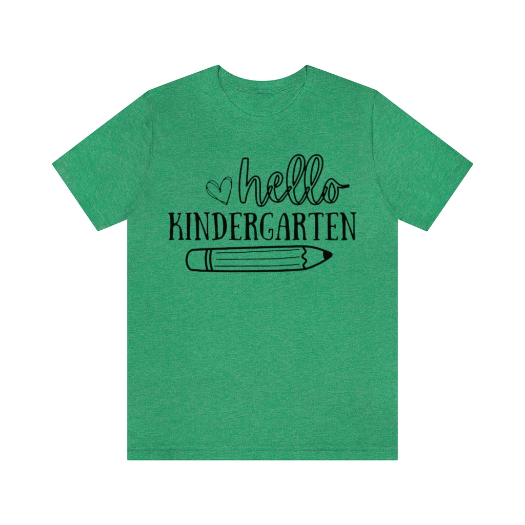 Hello Kindergarten Unisex Jersey Short Sleeve Tee