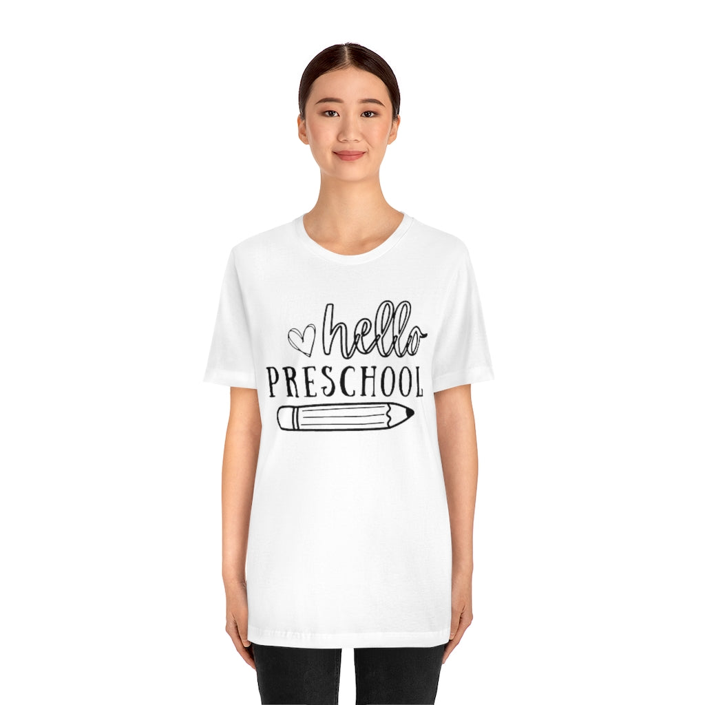 Hello Preschool Unisex Jersey Short Sleeve Tee