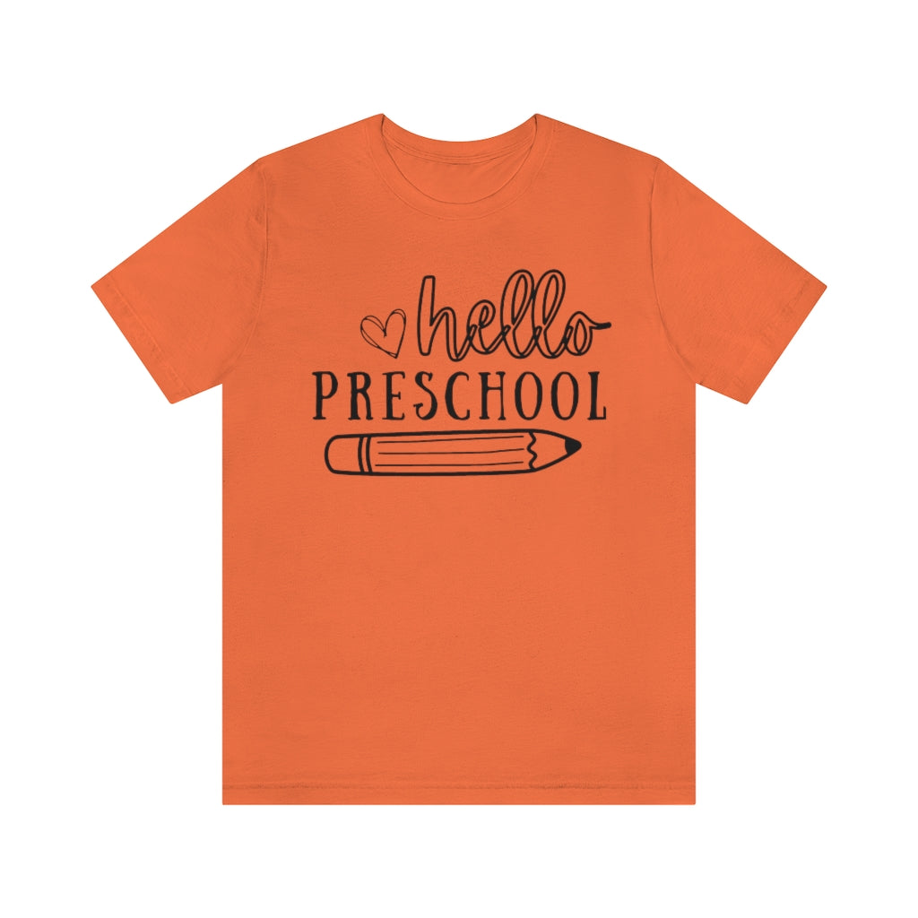 Hello Preschool Unisex Jersey Short Sleeve Tee