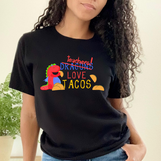 Teachers Love Tacos Unisex Jersey Short Sleeve Tee