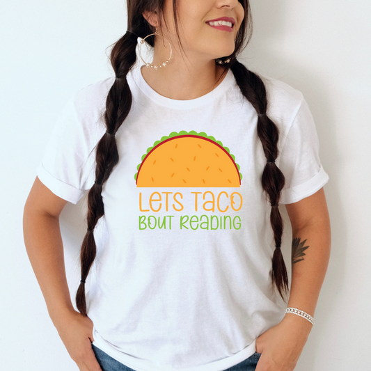 Let's Taco Bout Reading Unisex Jersey Short Sleeve Tee