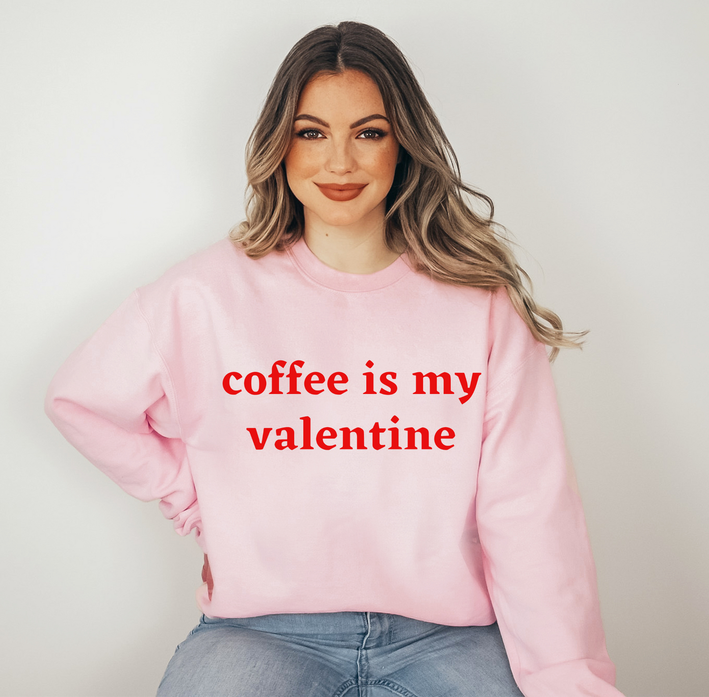Coffee is My Valentine Unisex Heavy Blend™ Crewneck Sweatshirt