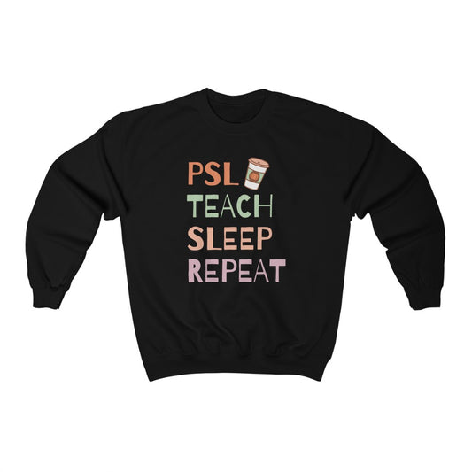 PSL Teach Sleep Repeat Unisex Heavy Blend™ Crewneck Sweatshirt