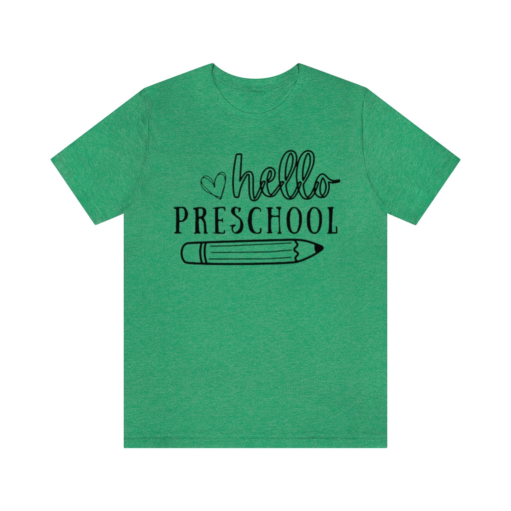 Hello Preschool Unisex Jersey Short Sleeve Tee