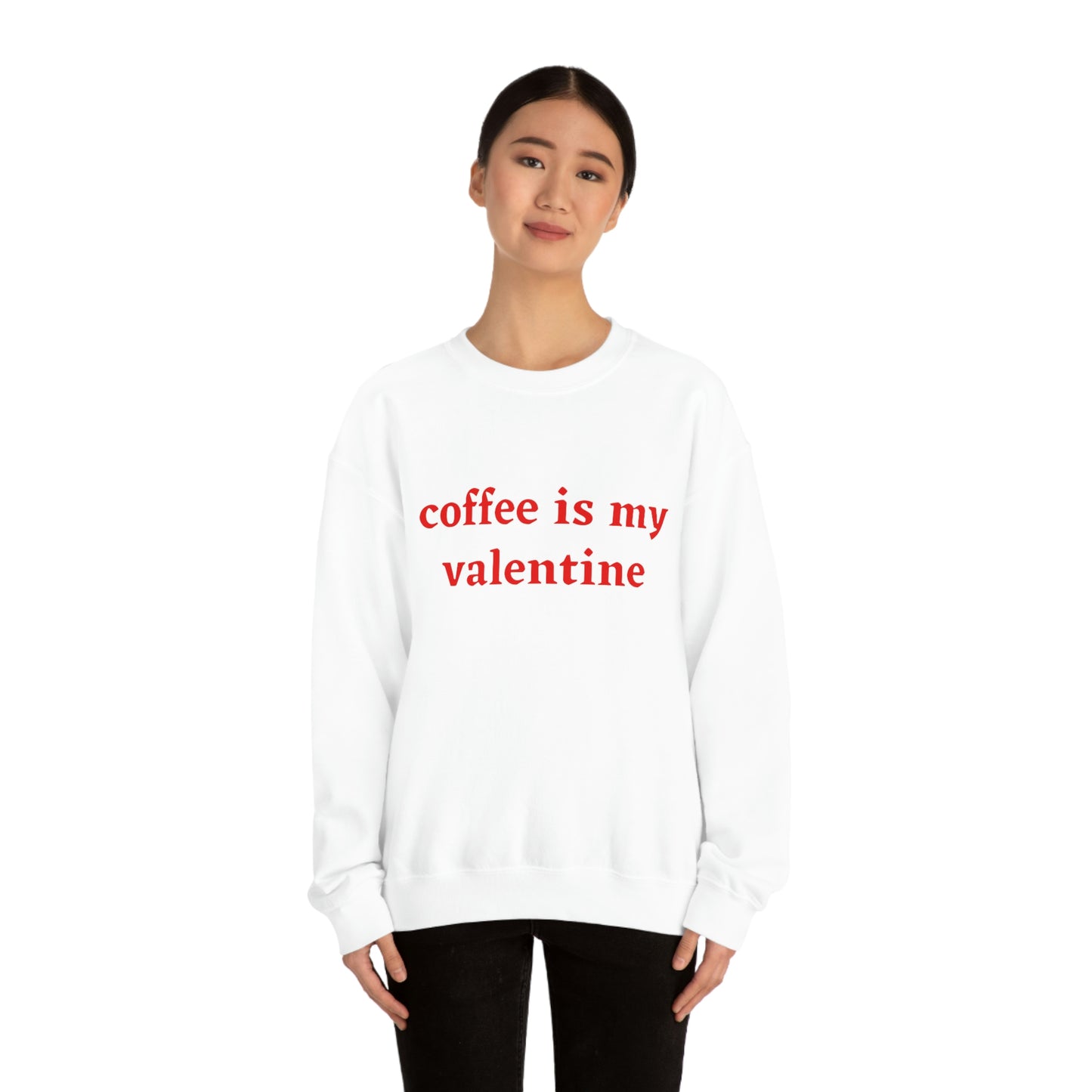 Coffee is My Valentine Unisex Heavy Blend™ Crewneck Sweatshirt