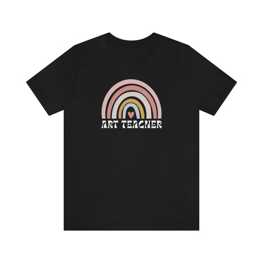 Art Teacher Rainbow Unisex Jersey Short Sleeve Tee